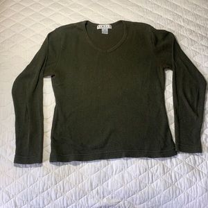 90s waffle long sleeved shirt